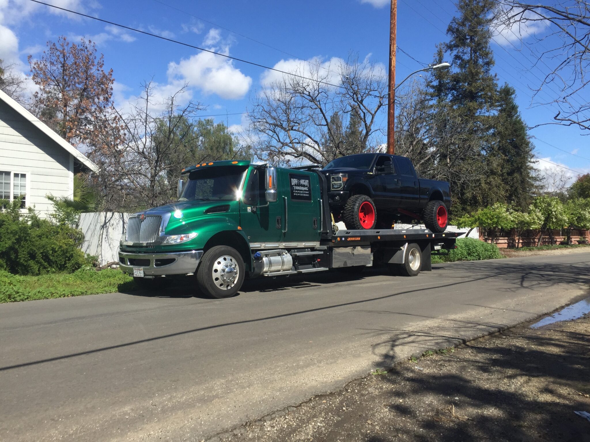 Flatbed Towing Day Night Towing